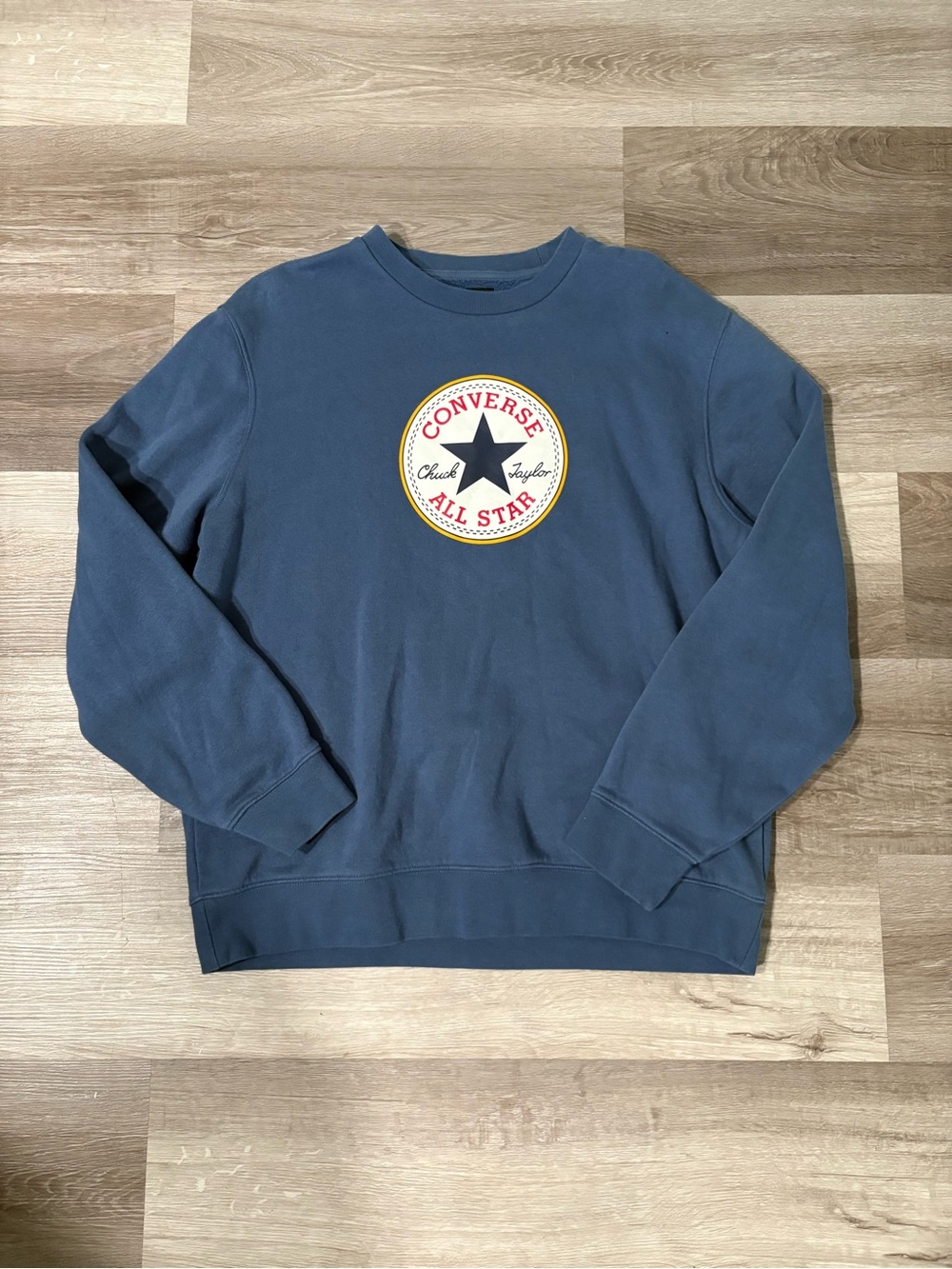 Converse Blue All Star Logo Sweatshirt. Size Medium.